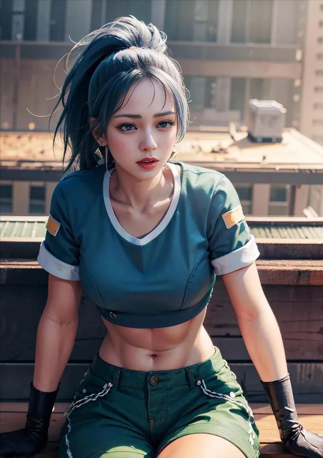 街機游戲愛穿熱褲的少女，白花花總讓人分心