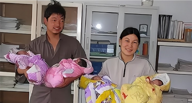 03年湖南產(chǎn)婦生下4胞胎，針管灌奶艱難存活，18年后全部金榜題名