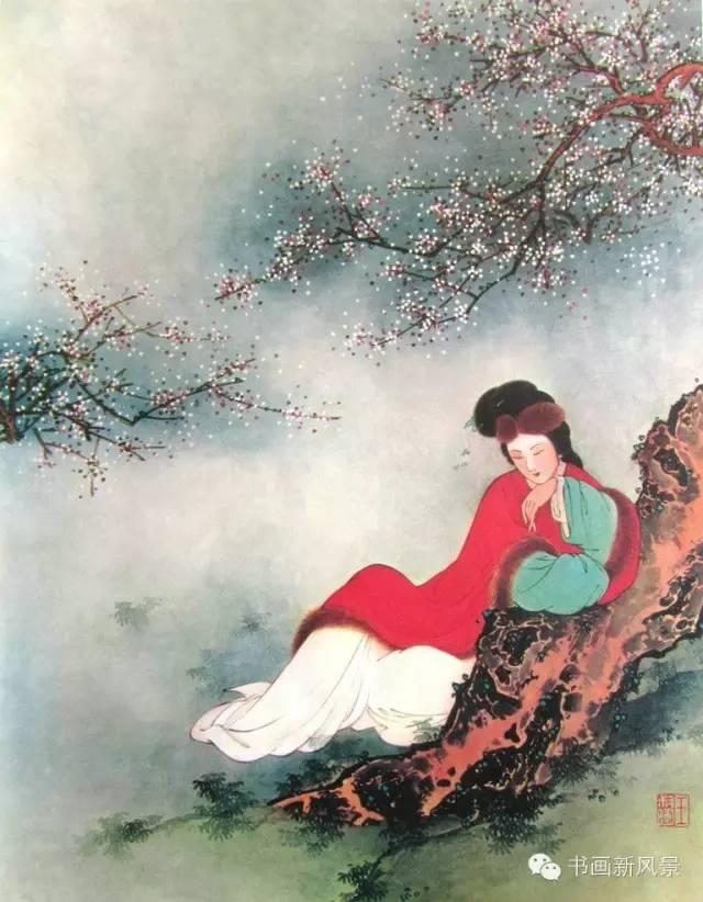 五位名家畫(huà)筆下的梅花仕女欣賞