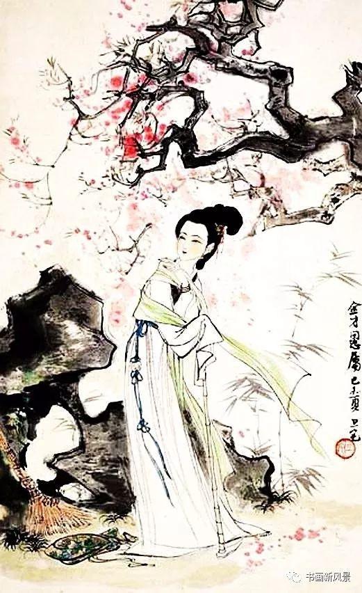 五位名家畫(huà)筆下的梅花仕女欣賞