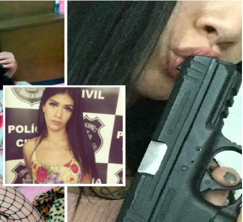 美女與武器？巴西模特“親吻”槍支性感照曝光 涉嫌軍火走私被捕
