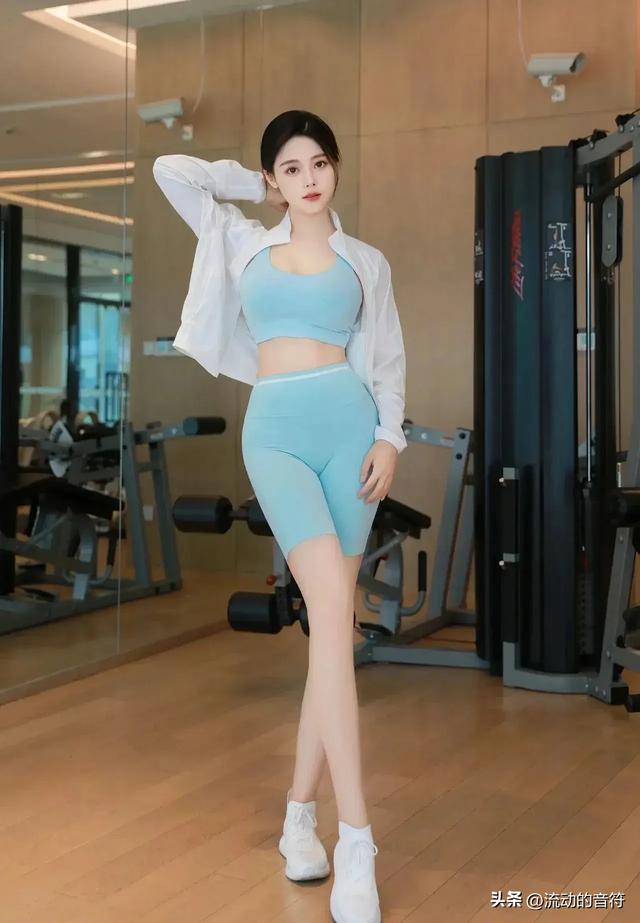 福利，寫真-性感美女，緊致健身運動裝，凸顯身材，心動之極！