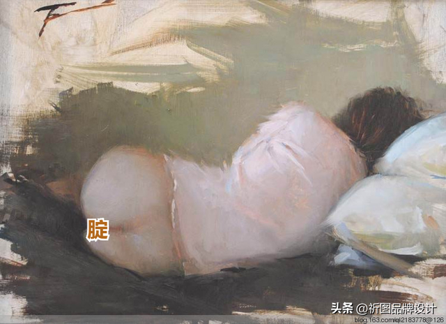 “乳”此美麗的人體油畫作品，肌膚如此細膩絲滑，真美