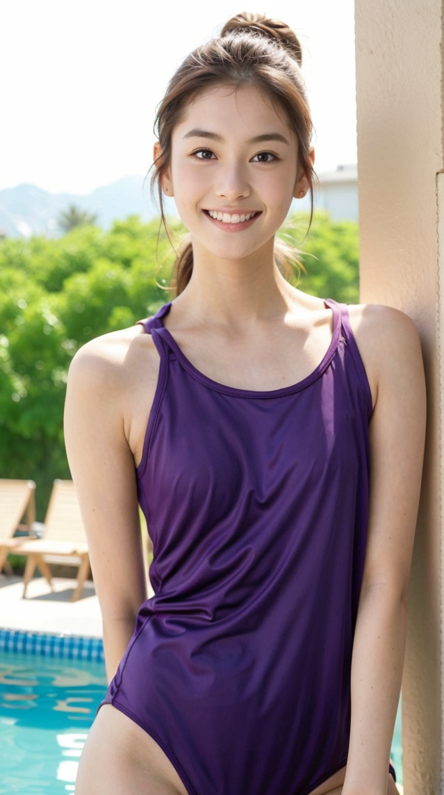 烏梅子醬色夏季性感美少女比基尼泳裝攝影寫真，女神高清壁紙
