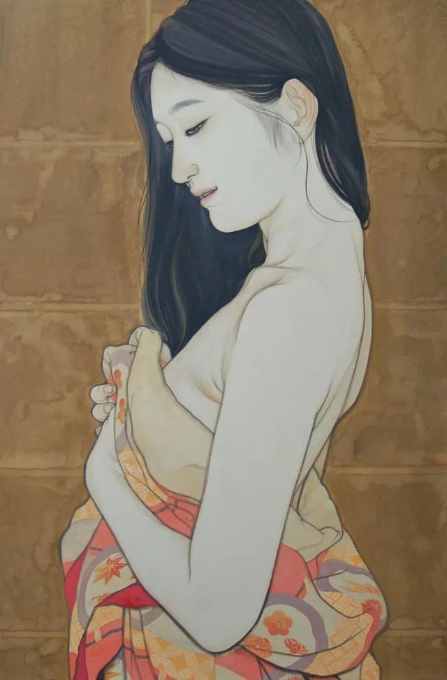 日本女畫家唯美工筆人體繪畫作品