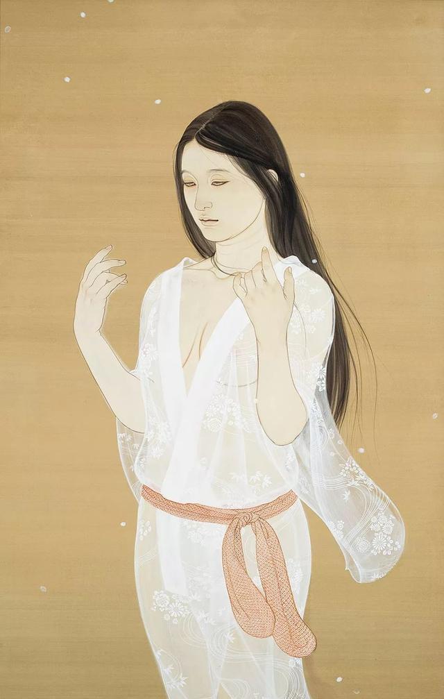 日本女畫家唯美工筆人體繪畫作品