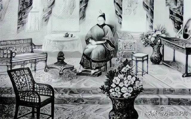 1834年，晚清美女被賣到美國(guó)，身著旗袍露出小腳，25美分隨意觀看
