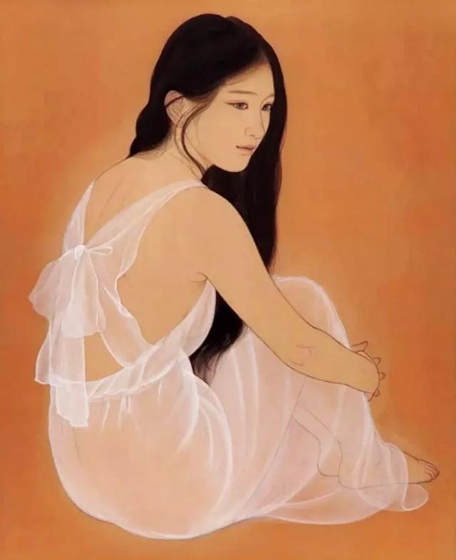 日本女畫家唯美工筆人體繪畫作品