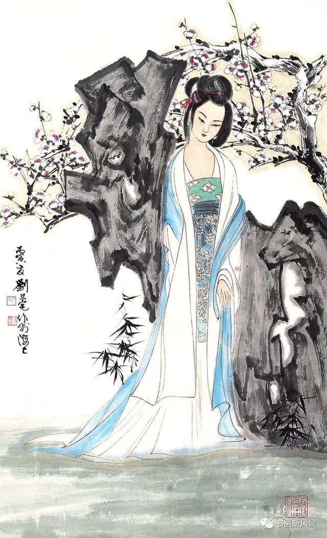 五位名家畫(huà)筆下的梅花仕女欣賞