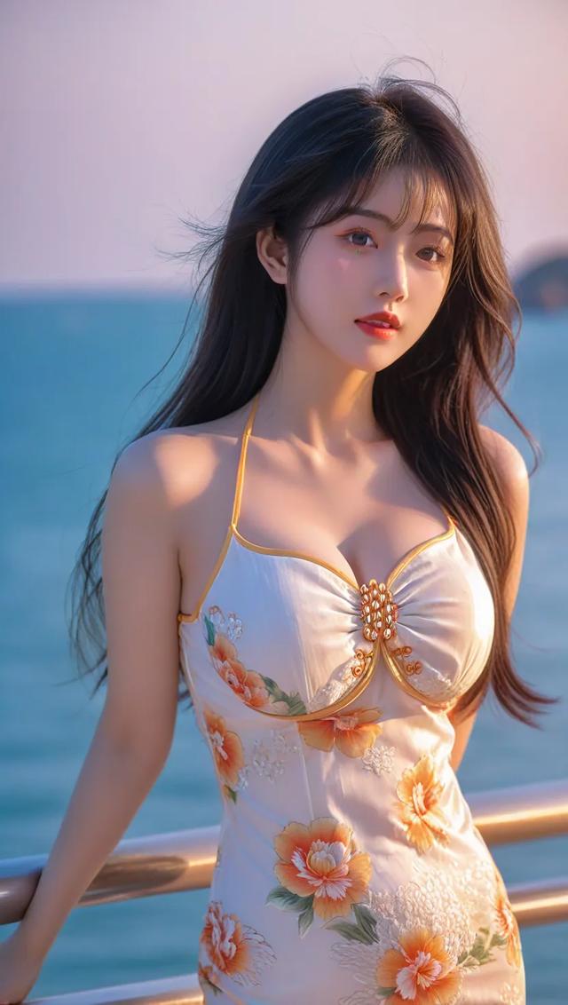 職場新人，海邊性感美女寫真