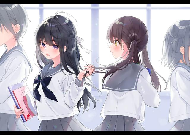 【P站美圖推薦】#012期 制服百合特輯