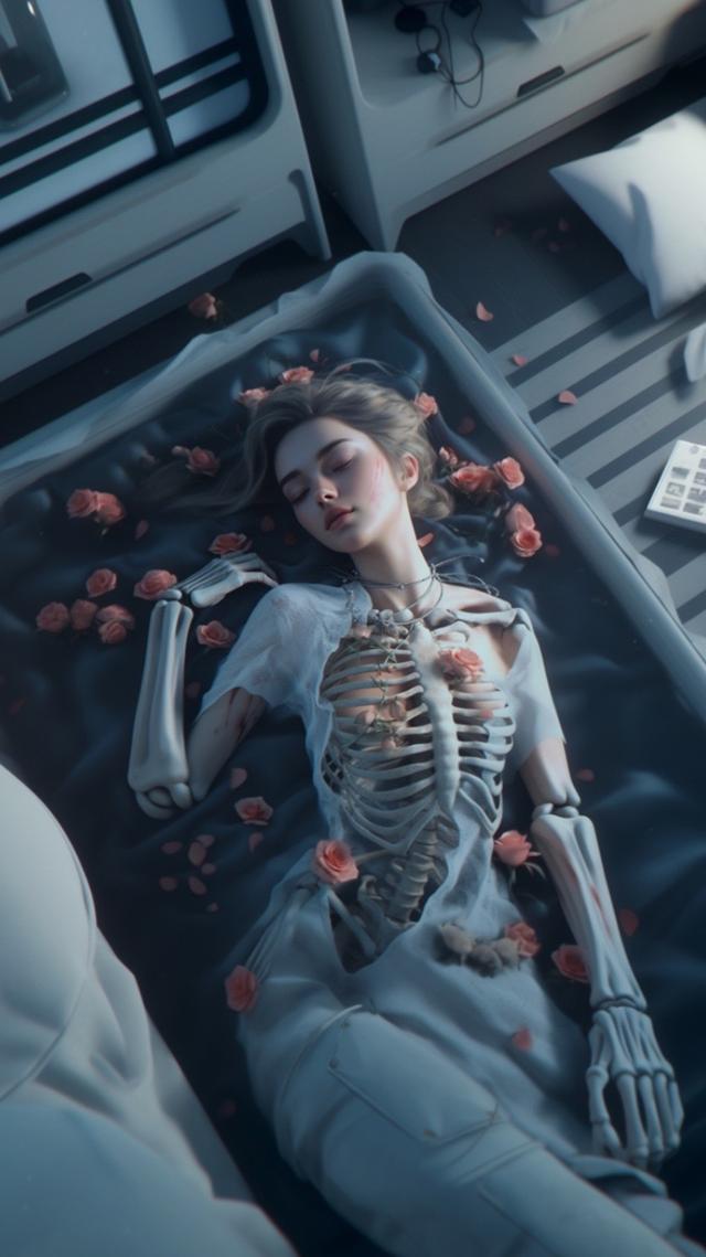 美女骷髏壁紙，紅粉骷髏何足爭，石崇當(dāng)日太憐卿