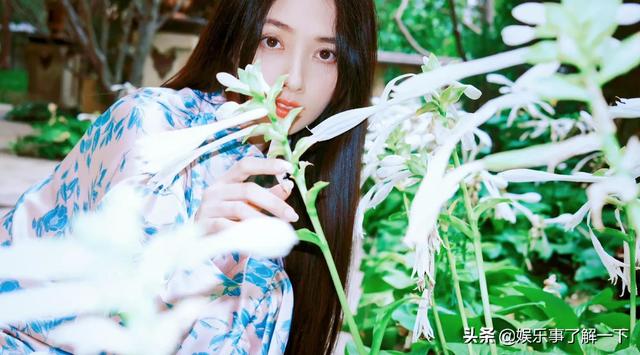 向佐？郭碧婷壁紙分享：翠花長(zhǎng)裙，黑長(zhǎng)直，盡顯女神氣質(zhì)