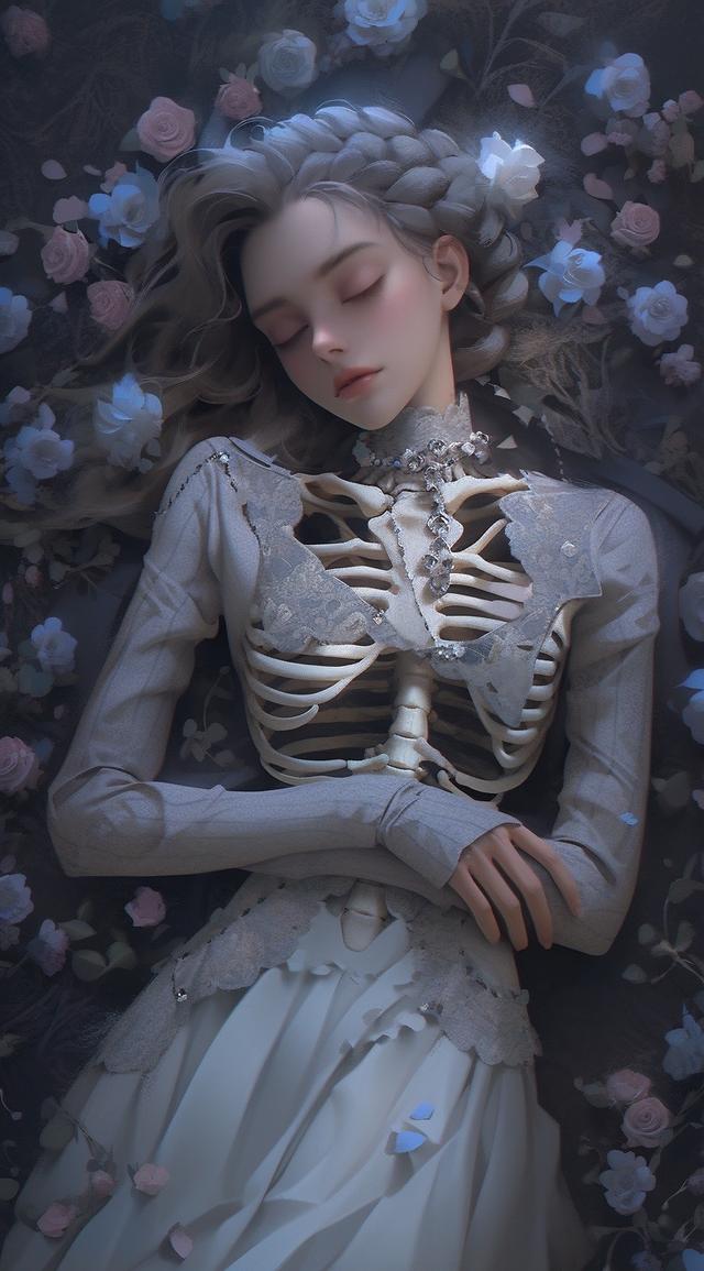 美女骷髏壁紙，紅粉骷髏何足爭，石崇當(dāng)日太憐卿
