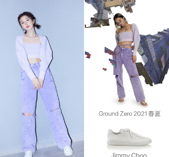 毛曉彤也是個(gè)長(zhǎng)腿美女，元?dú)獬膛Ｗ醒澊钆?，減齡又有點(diǎn)小火辣