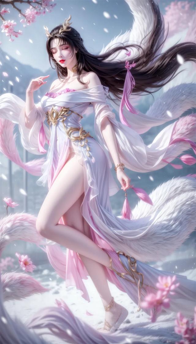 性感動(dòng)漫女神，天狐仙子身段兒太漂亮了，這樣的魔女讓人著魔。