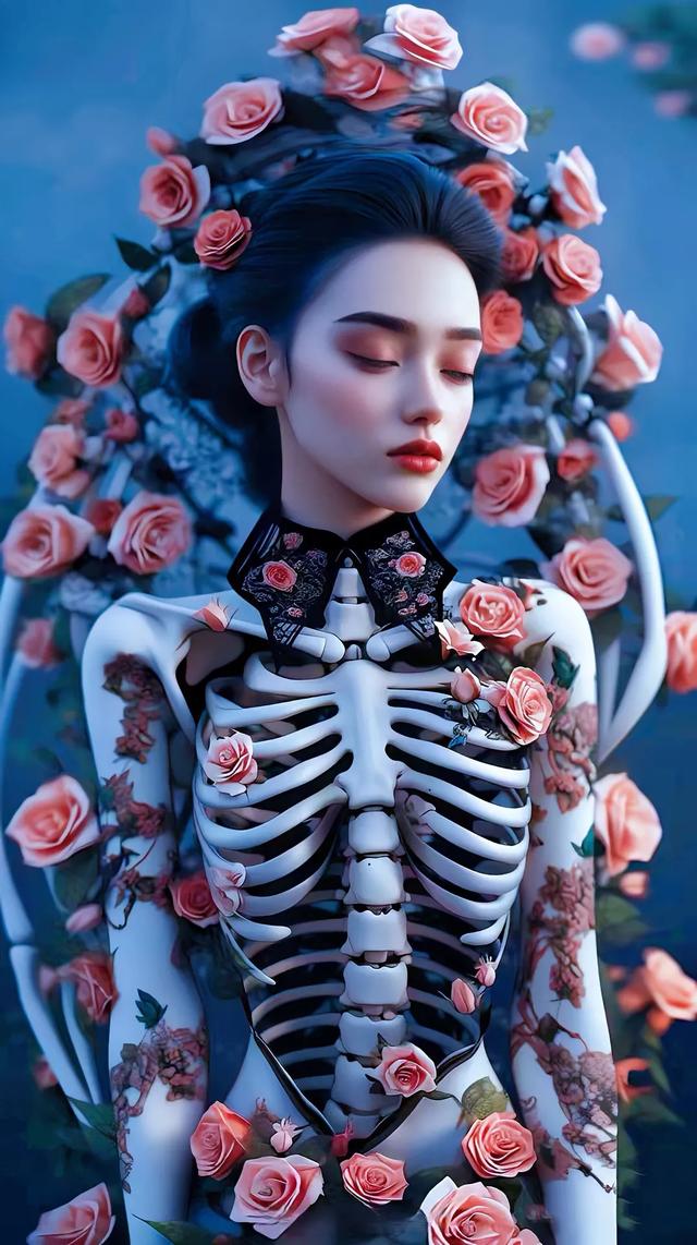 美女骷髏壁紙，紅粉骷髏何足爭，石崇當(dāng)日太憐卿