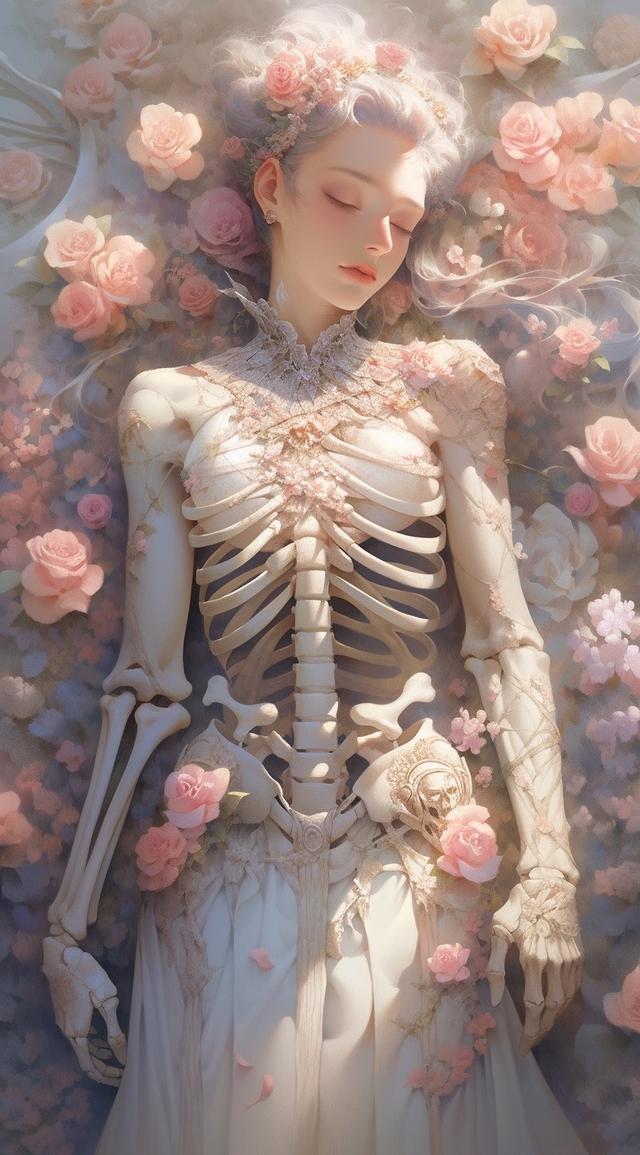 美女骷髏壁紙，紅粉骷髏何足爭，石崇當(dāng)日太憐卿