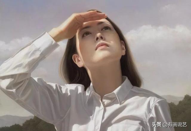日本畫家畫人體，一幅鏡中少女，與眾不同