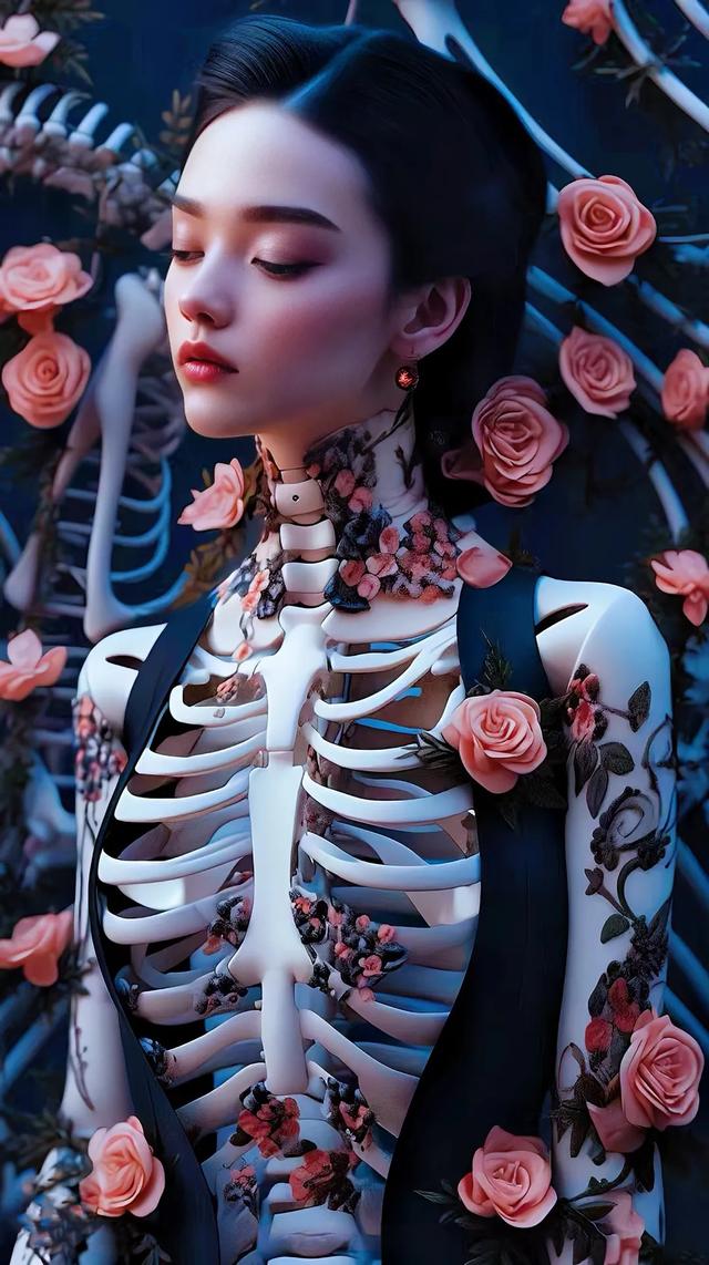 美女骷髏壁紙，紅粉骷髏何足爭，石崇當(dāng)日太憐卿
