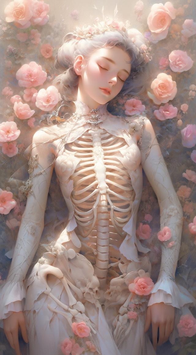 美女骷髏壁紙，紅粉骷髏何足爭，石崇當(dāng)日太憐卿