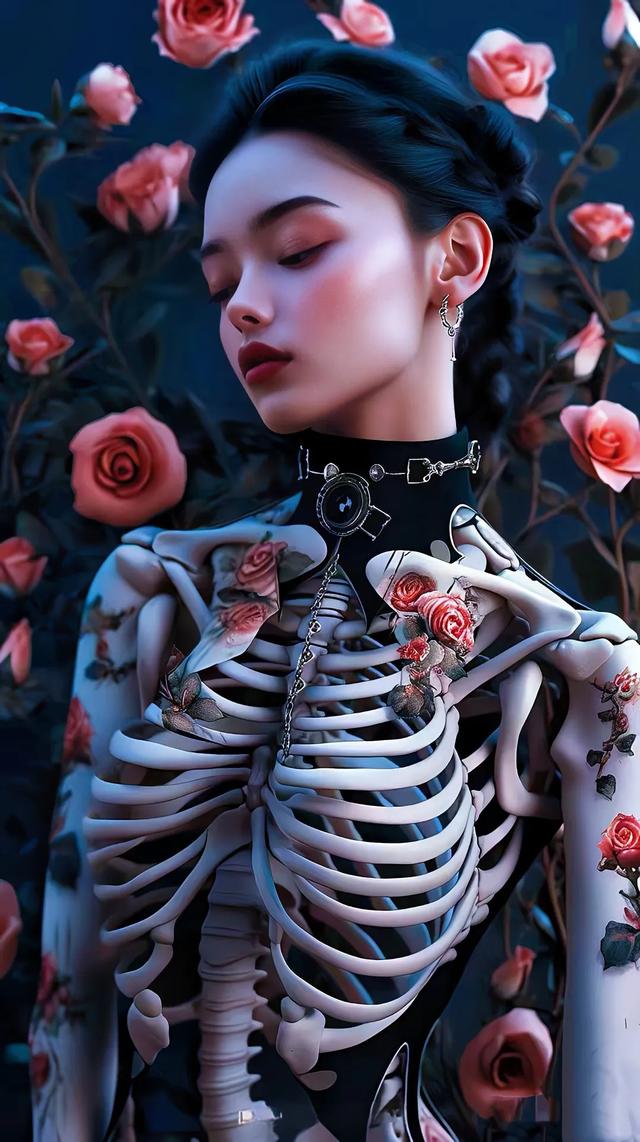 美女骷髏壁紙，紅粉骷髏何足爭，石崇當(dāng)日太憐卿