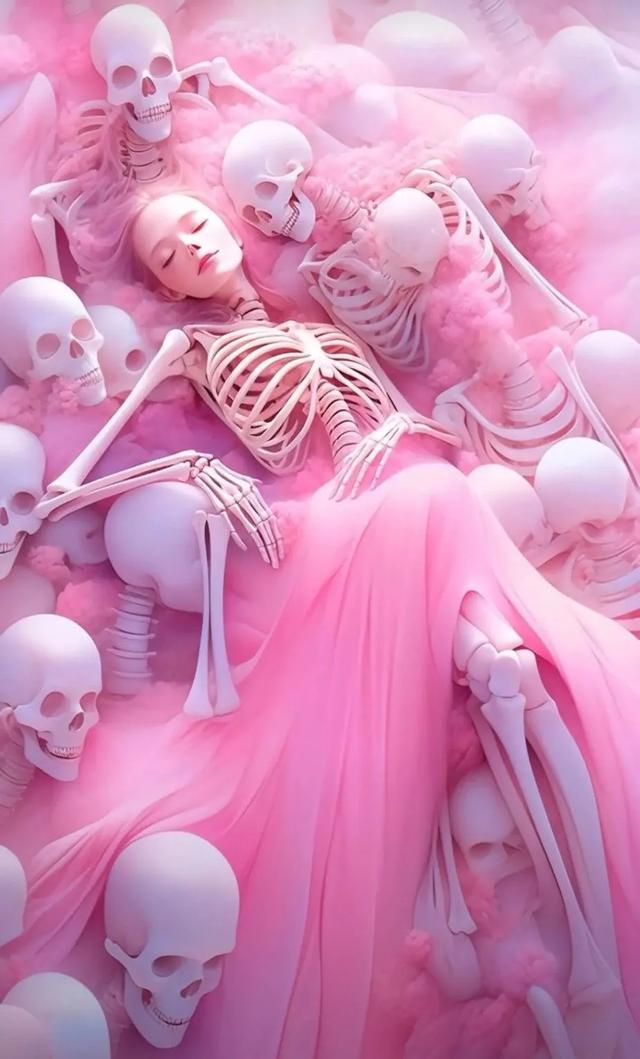 美女骷髏壁紙，紅粉骷髏何足爭，石崇當(dāng)日太憐卿