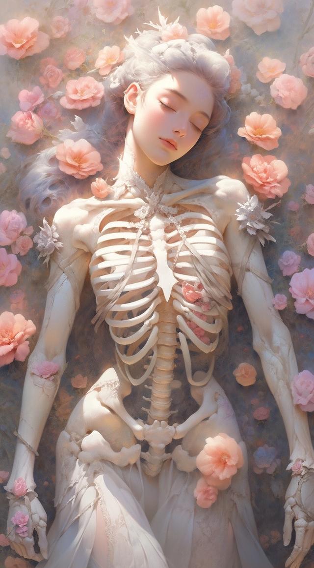 美女骷髏壁紙，紅粉骷髏何足爭，石崇當(dāng)日太憐卿
