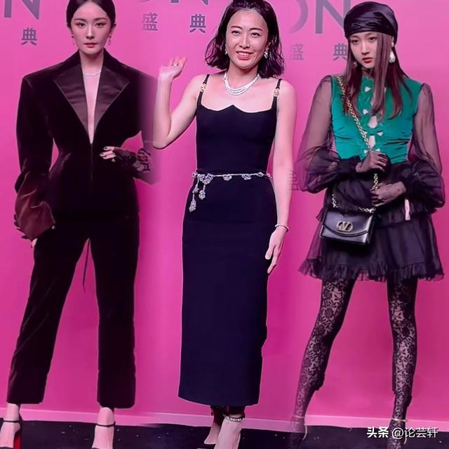 深圳這一夜，趙露思、林允的胸，露背的娜扎，都敗給了朱珠的深V