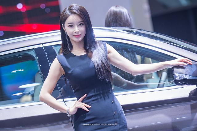 韓國車展美女車模高清圖片 清純亮麗可愛
