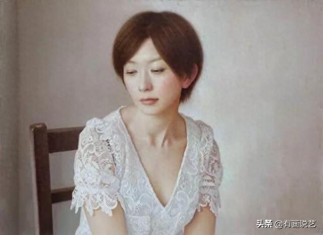 日本畫家畫人體，一幅鏡中少女，與眾不同