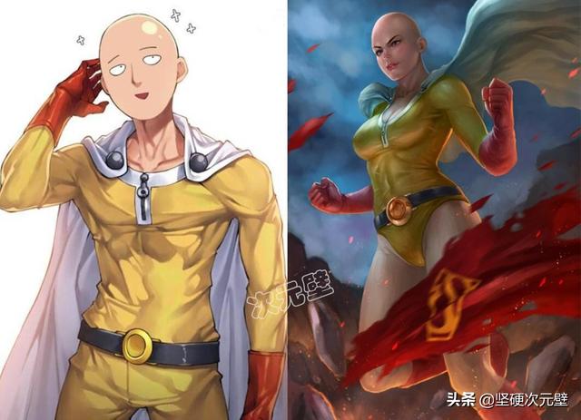 動漫“性轉(zhuǎn)”：女版路飛胸口傷疤太突兀，18號帥到讓人合不攏腿