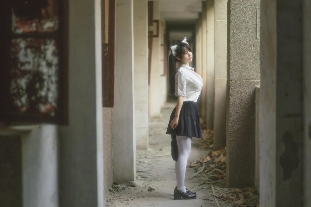 誘惑學(xué)生裝美女